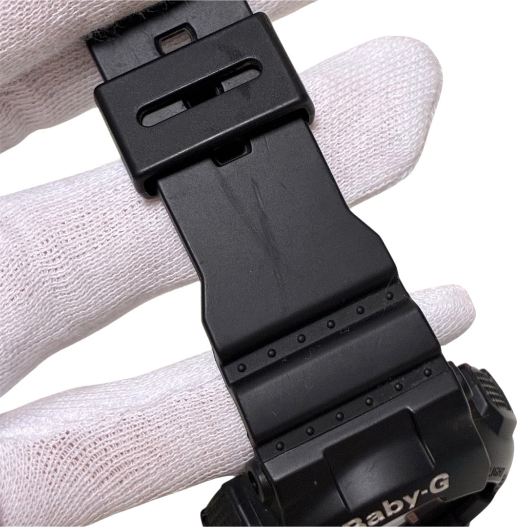 CASIO Baby-G BA-110RG Analog Digital Watch Black Rose Gold 43mm Rubber Strap