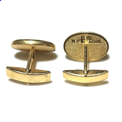 MICHAELA FREY Wien Enamel Cufflinks Lion Crest Gold Tone Vintage Austria Mens