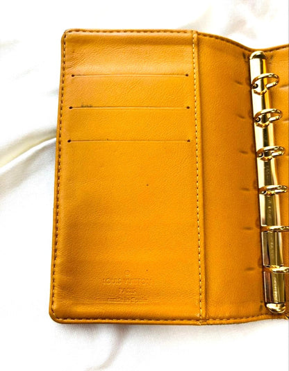Louis Vuitton Agenda PM Monogram Denim Ring Planner Cover Blue Gold HW Spain