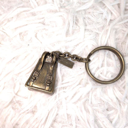 Coach Old Coach Brass Backpack Bag Charm Keychain Key Ring Vintage Rare USA